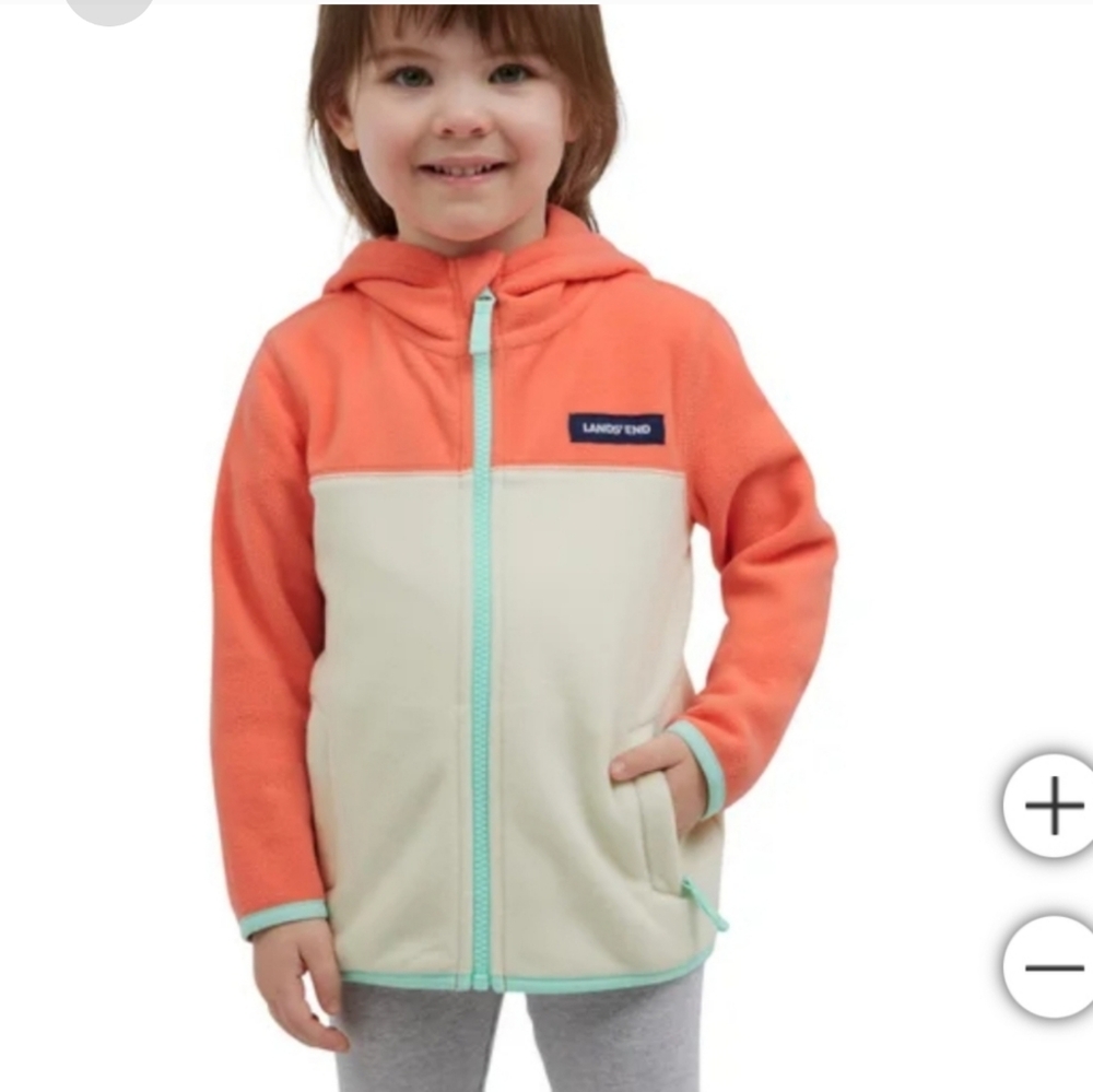 Lands' End Kids' Full Zip Jacket, nwt